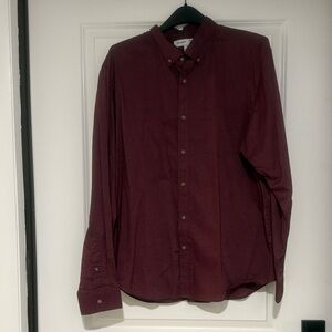 Old Navy Men's Dark Red Casual Shirt